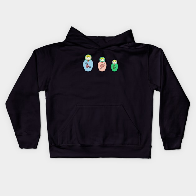 Matryoshka doll Kids Hoodie by DiegoCarvalho